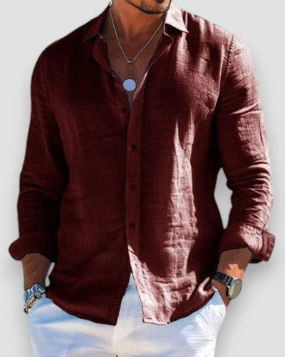 Chemise homme style décontracté