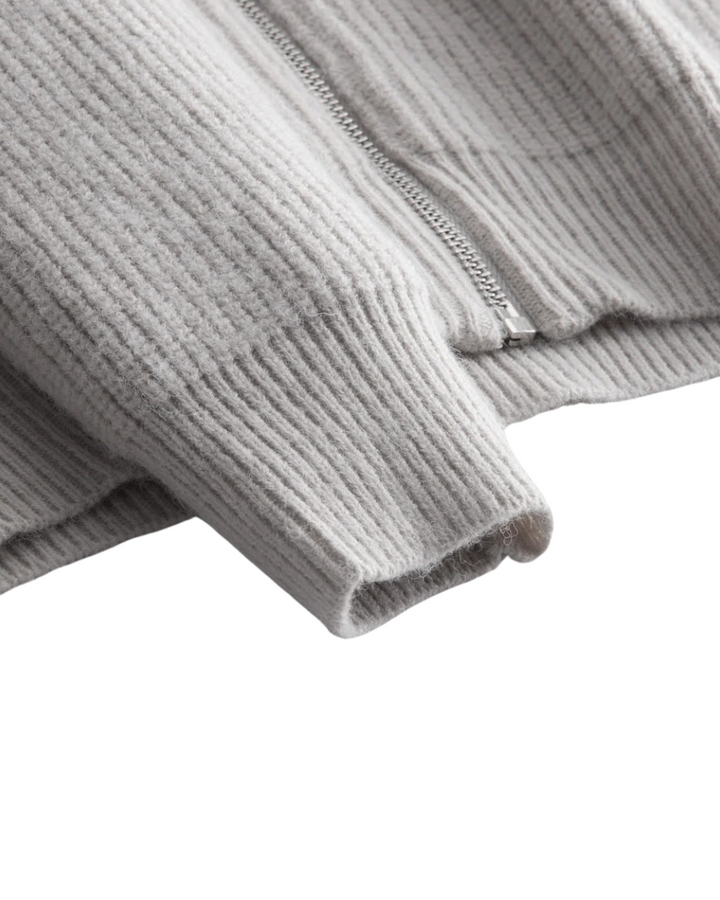 Cardigan zippé en laine mérinos pour toutes les saisons