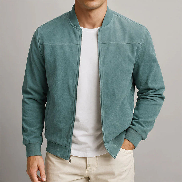 Riviera — Bomber en Cuir Suédé