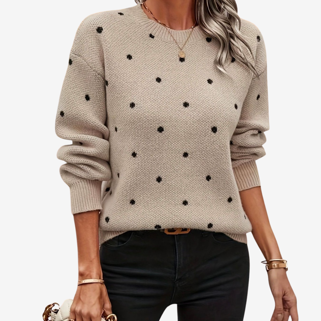 Aveline | Pull à Pois Élégant
