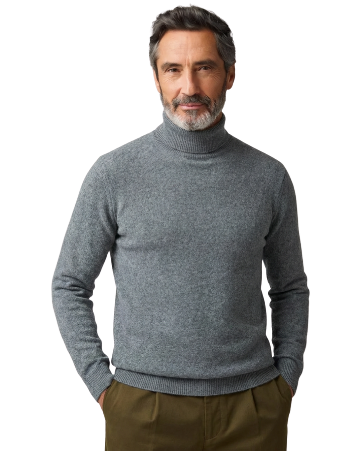 Pull en cachemire chic à col roulé