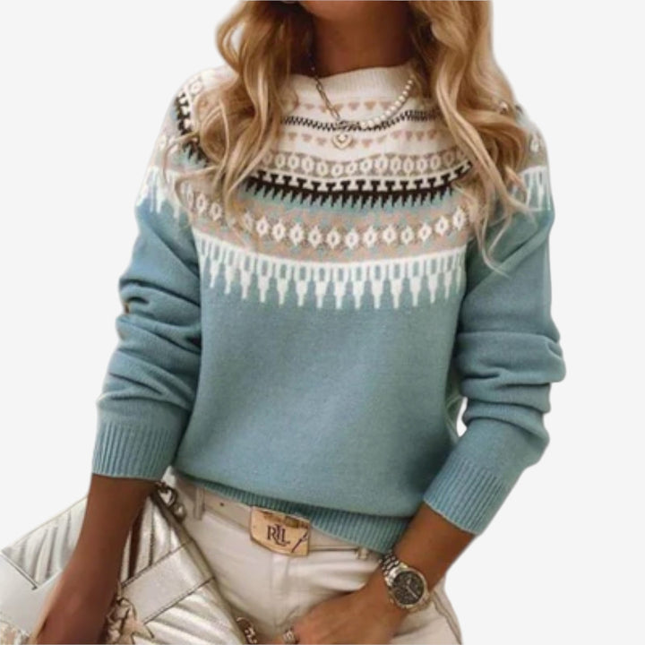 Lina | Pull Motif Élégant