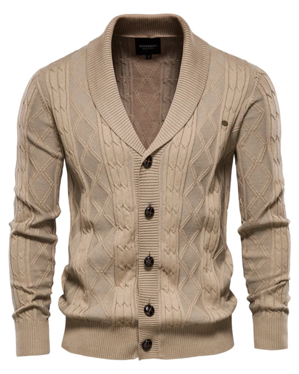 Cardigan haut de gamme pour homme avec boutons
