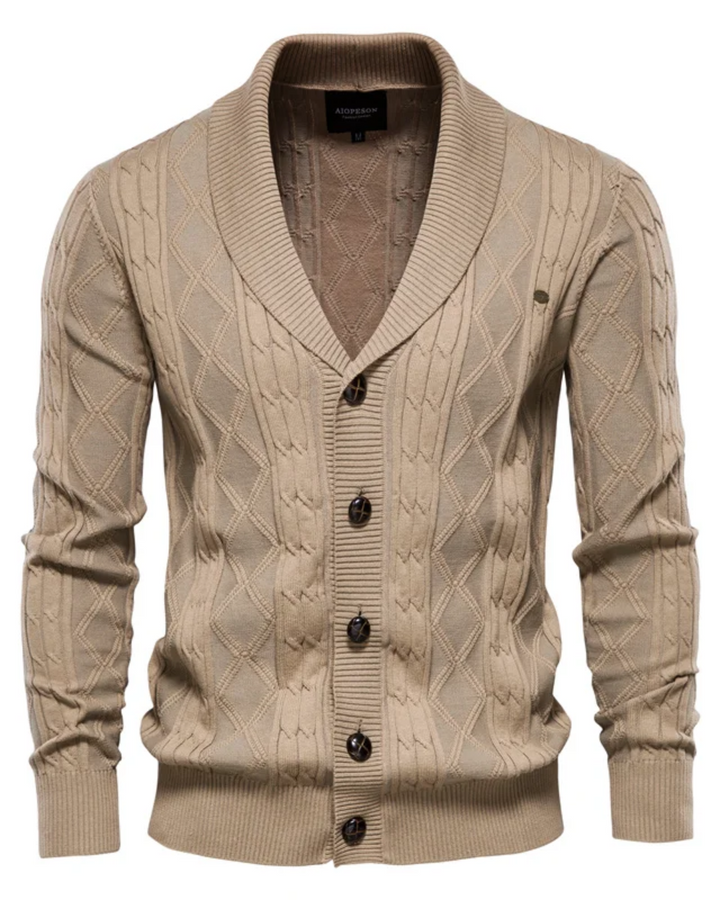 Cardigan haut de gamme pour homme avec boutons