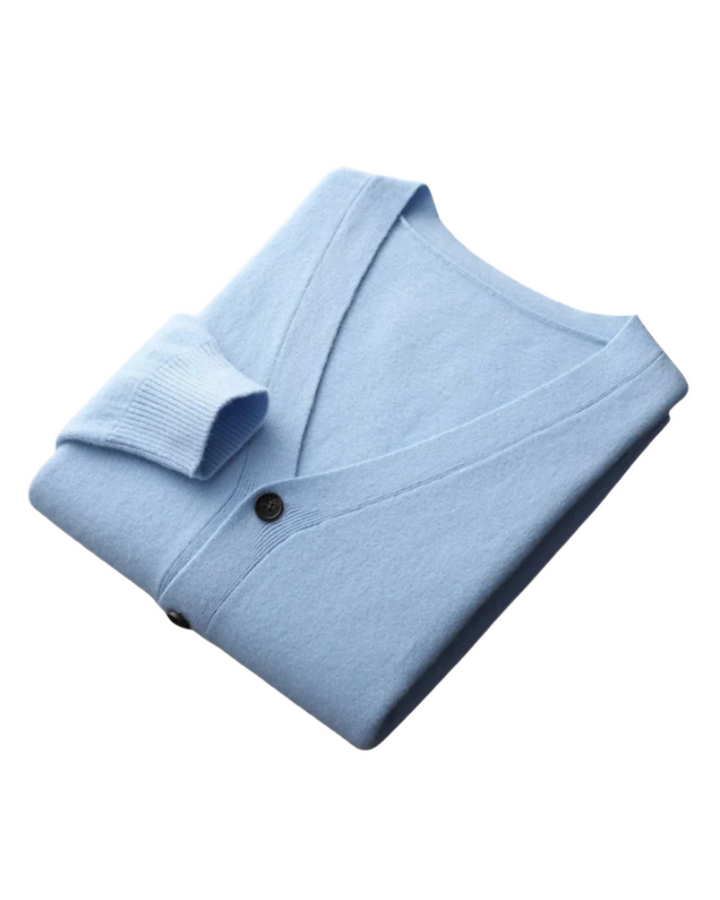 "Cardigan en laine mérinos tricoté Faunus" can be rewritten as "Cardigan en laine mérinos tricoté modèle Faunus".