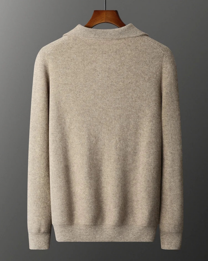 Pull en Cachemire Portofino avec Demi-Zip