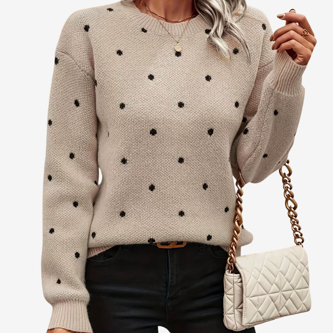 Aveline | Pull à Pois Élégant
