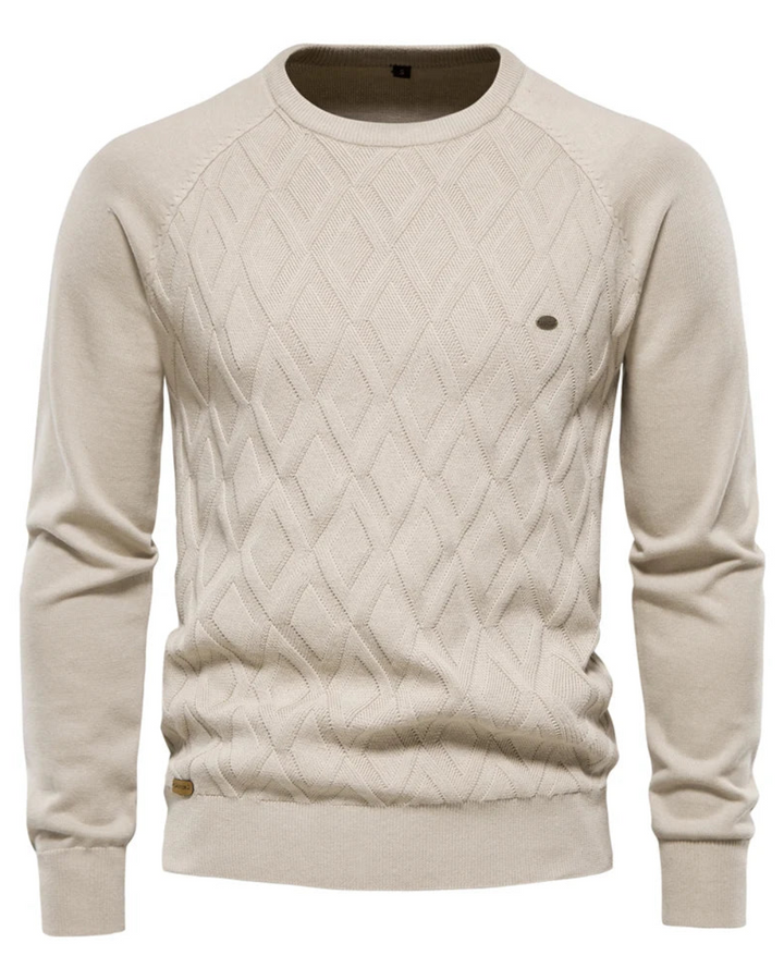 Pull homme à motif tartan V2