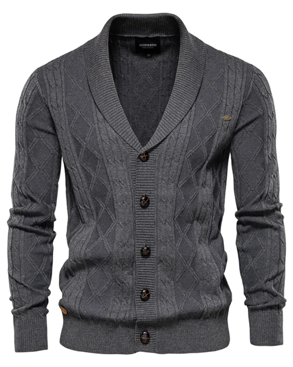 Cardigan haut de gamme pour homme avec boutons