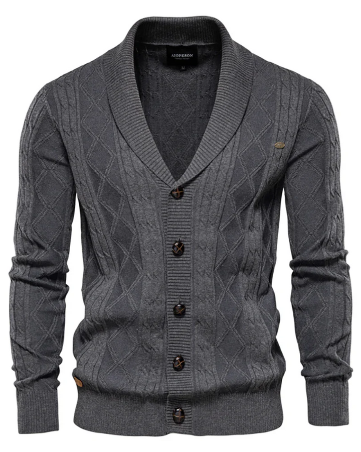 Cardigan haut de gamme pour homme avec boutons
