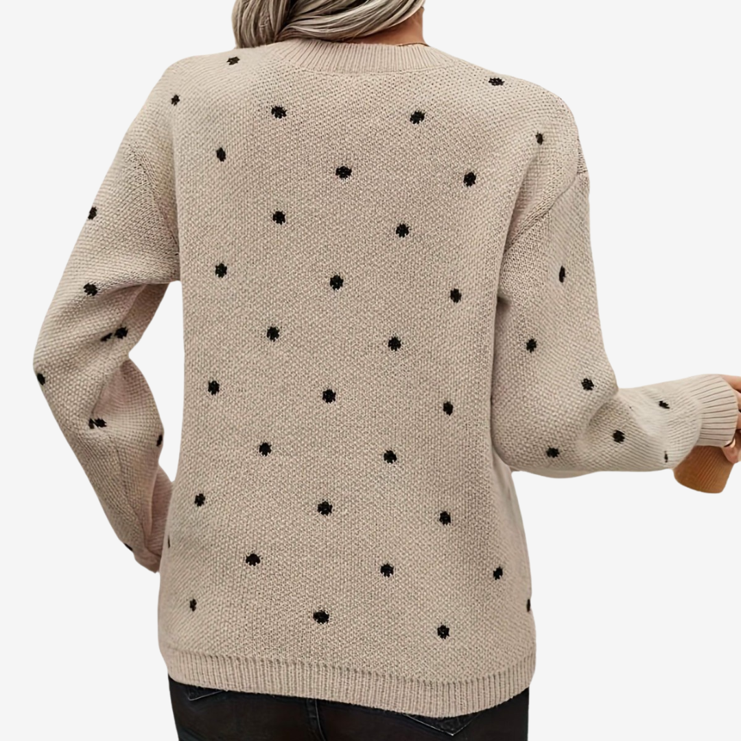 Aveline | Pull à Pois Élégant