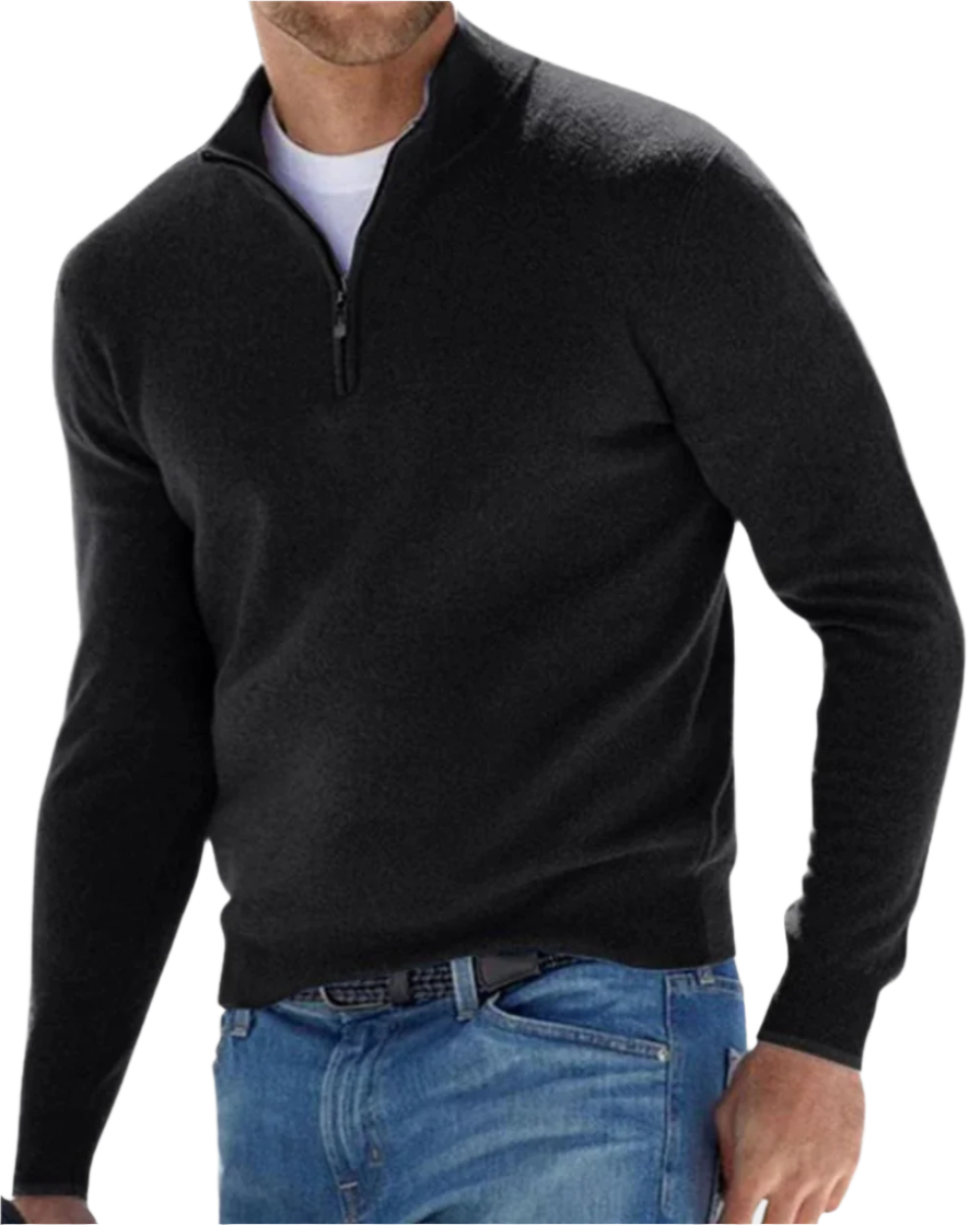 Pull Chic avec Fermeture Éclair
