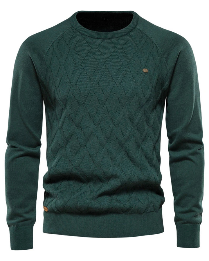 Pull homme à motif tartan V2