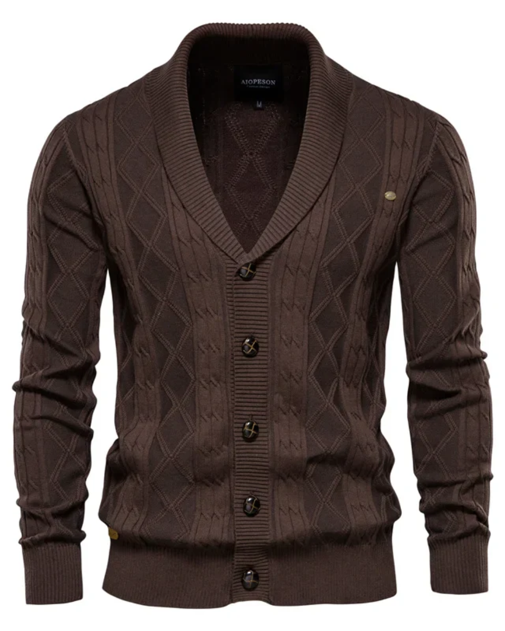 Cardigan haut de gamme pour homme avec boutons