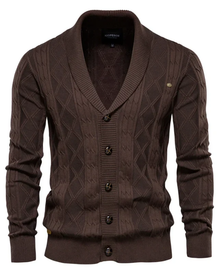 Cardigan haut de gamme pour homme avec boutons