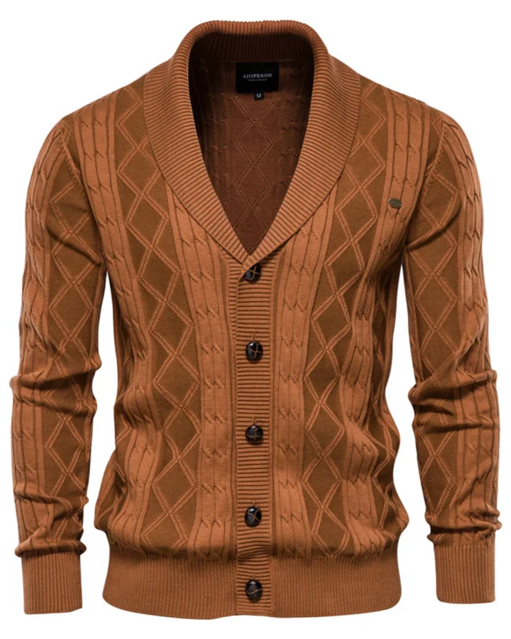Cardigan haut de gamme pour homme avec boutons