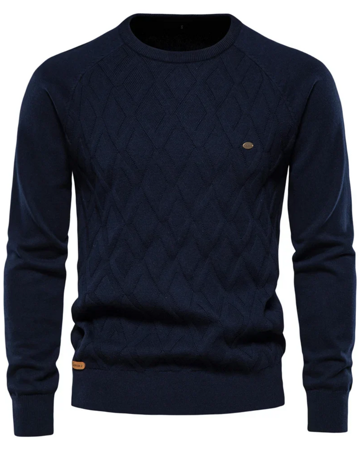 Pull homme à motif tartan V2