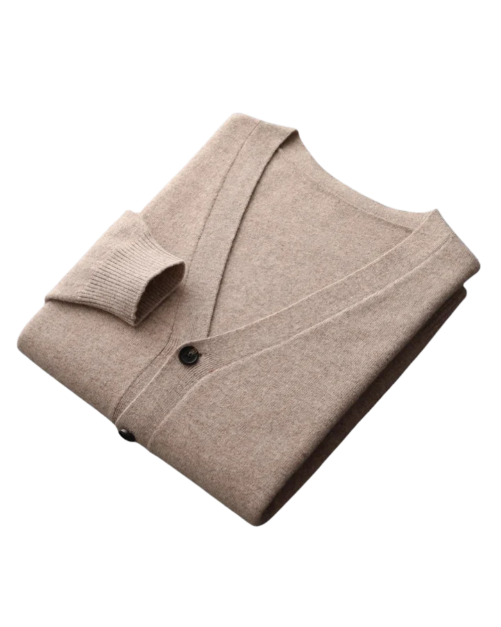 "Cardigan en laine mérinos tricoté Faunus" can be rewritten as "Cardigan en laine mérinos tricoté modèle Faunus".