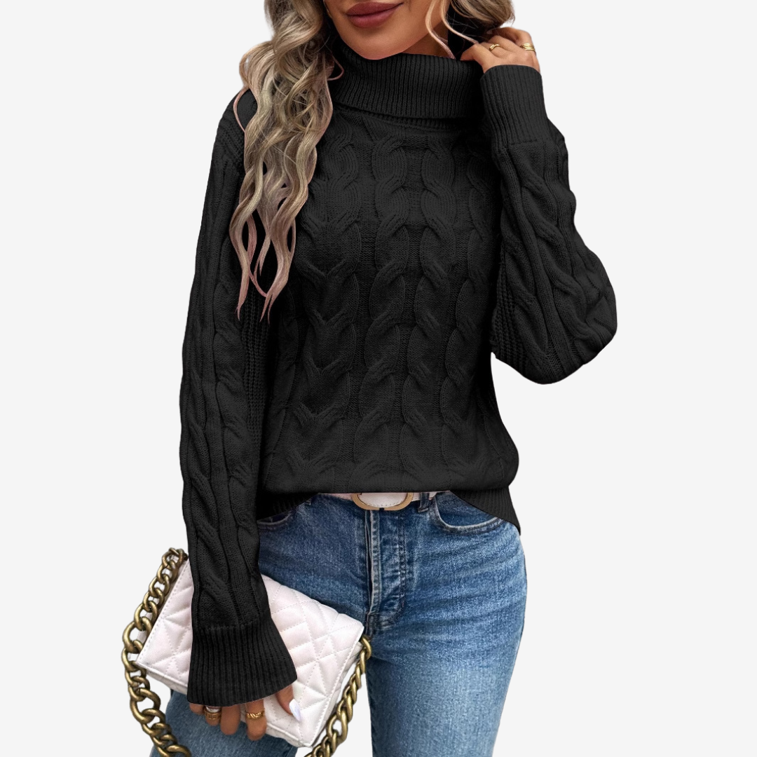 Odile | Pull à Col Roulé Classique