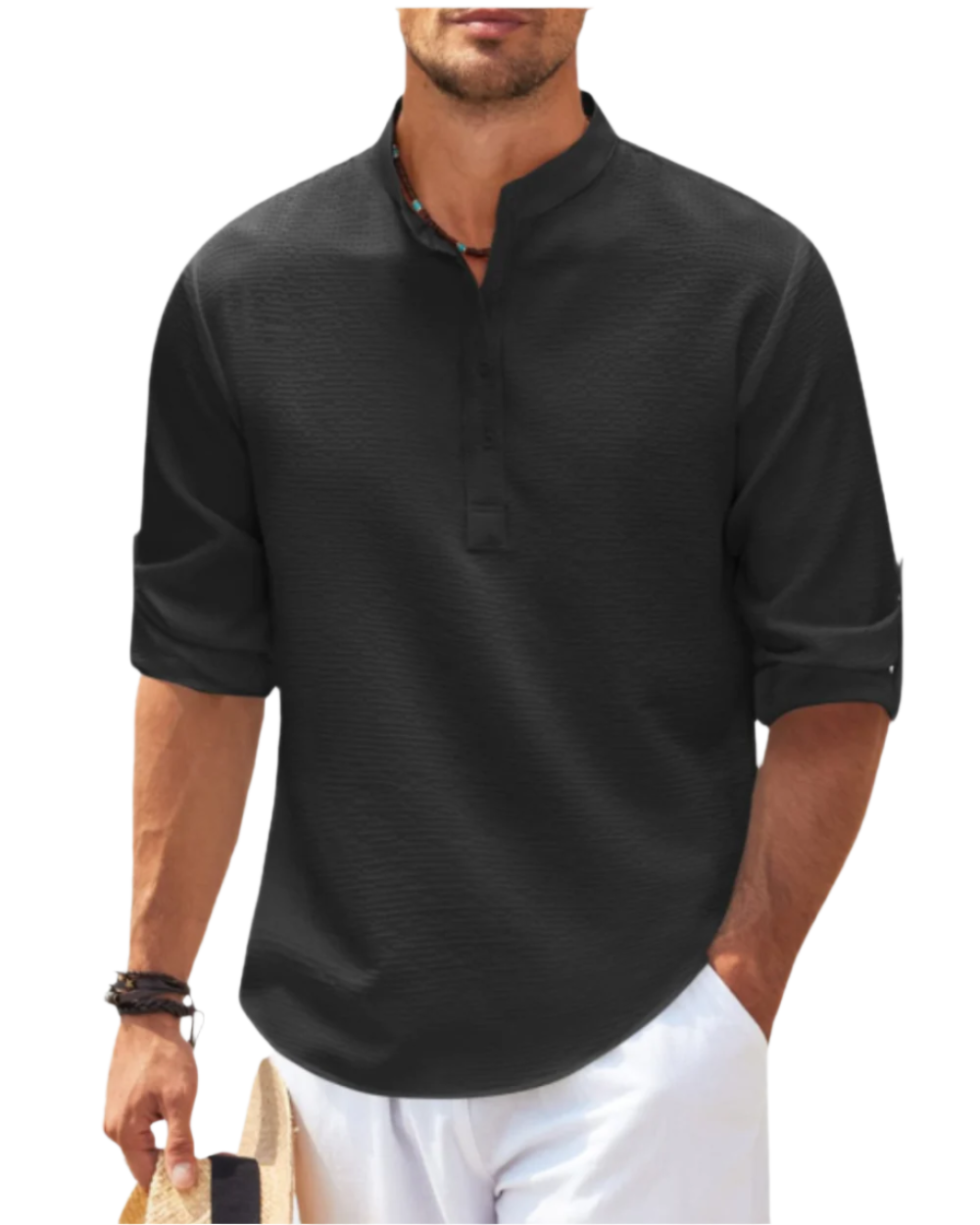 Chemise Polo à Manches Longues