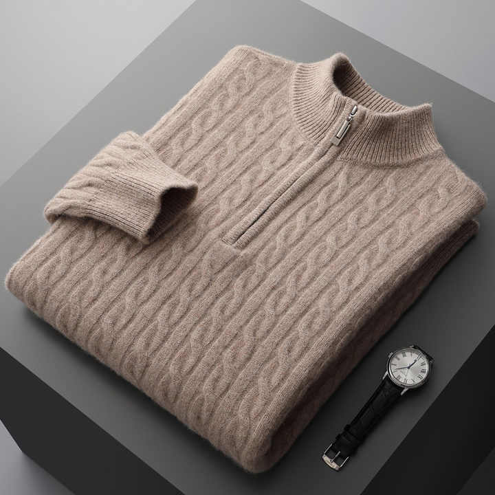 Deneb Cachemire Mi-Zip Fabric