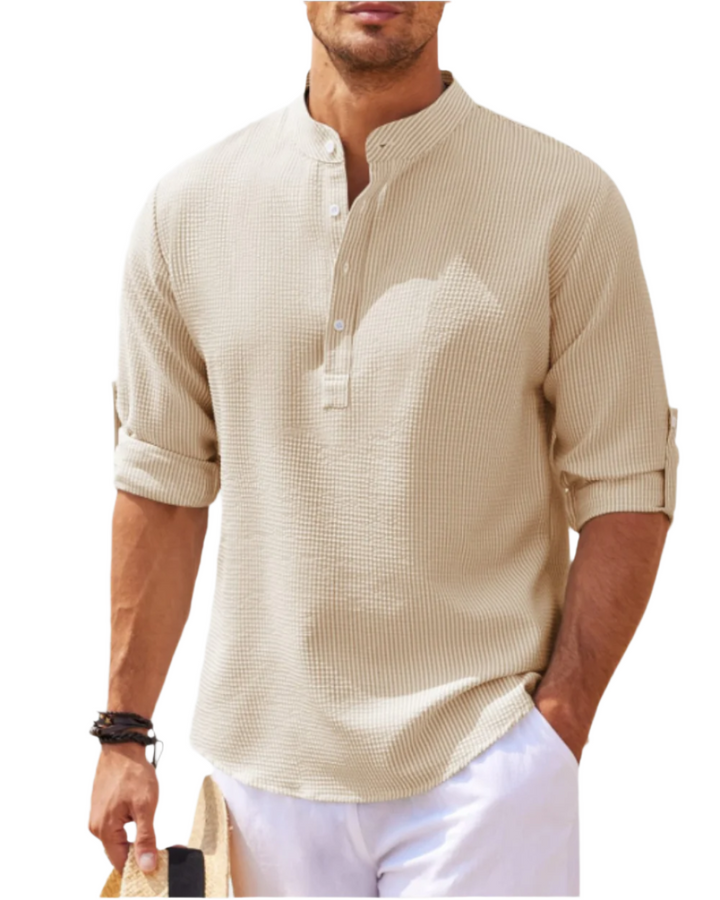 Chemise Polo à Manches Longues