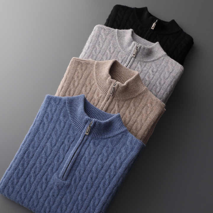 Deneb Cachemire Mi-Zip Fabric