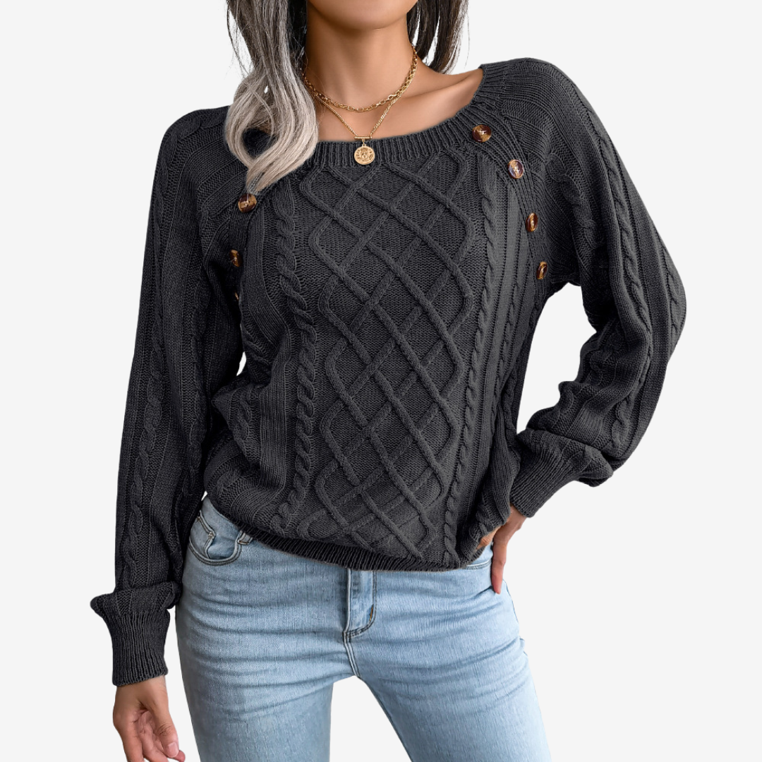 Meli | Pull à Boutons Décoratifs