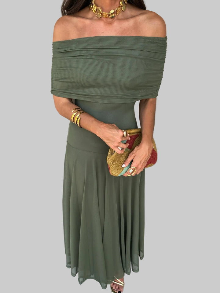 Robe élégante sans manches en maille