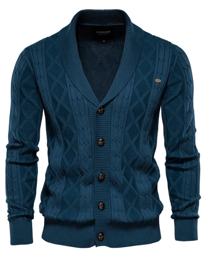 Cardigan haut de gamme pour homme avec boutons