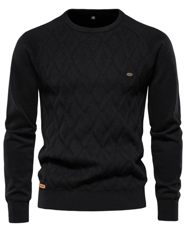 Pull homme à motif tartan V2