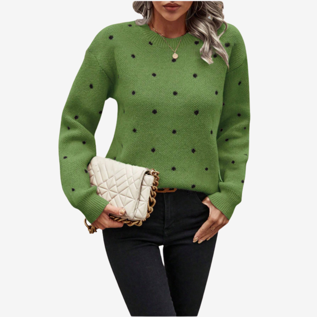 Aveline | Pull à Pois Élégant