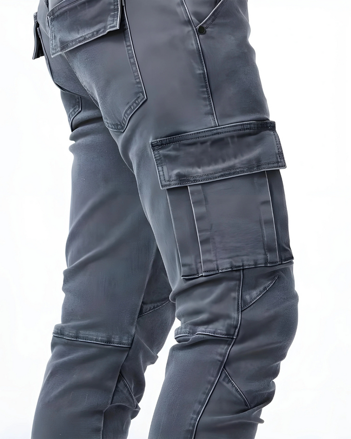 Stretch Cargo Pants in Navy