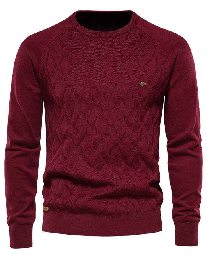 Pull homme à motif tartan V2