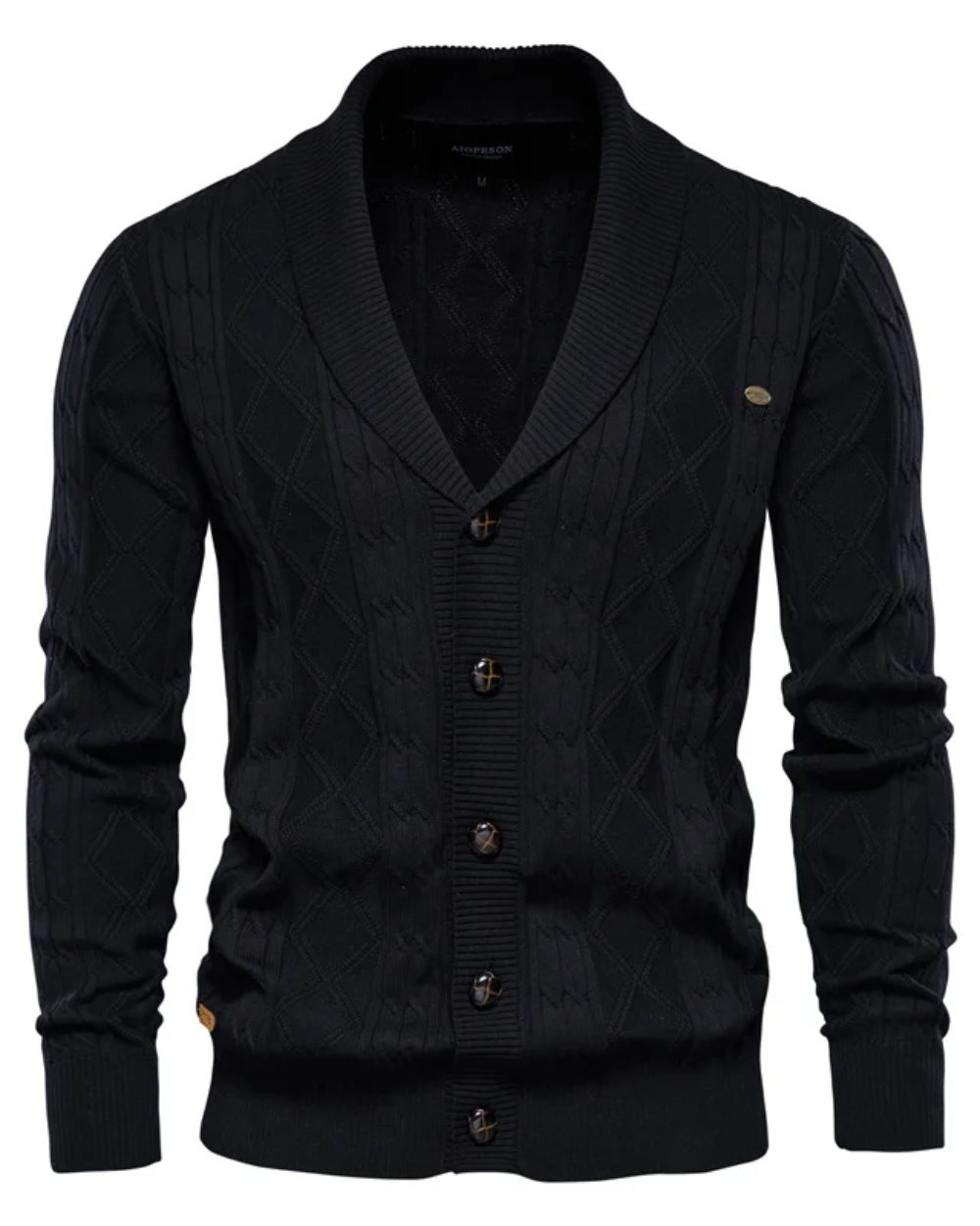 Cardigan haut de gamme pour homme avec boutons
