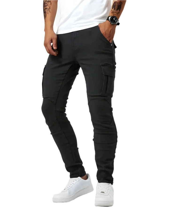 Stretch Cargo Pants in Navy