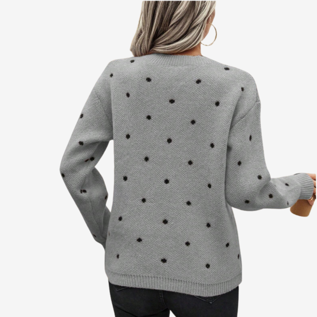 Aveline | Pull à Pois Élégant