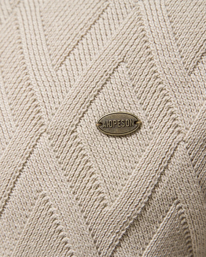 Pull homme à motif tartan V2
