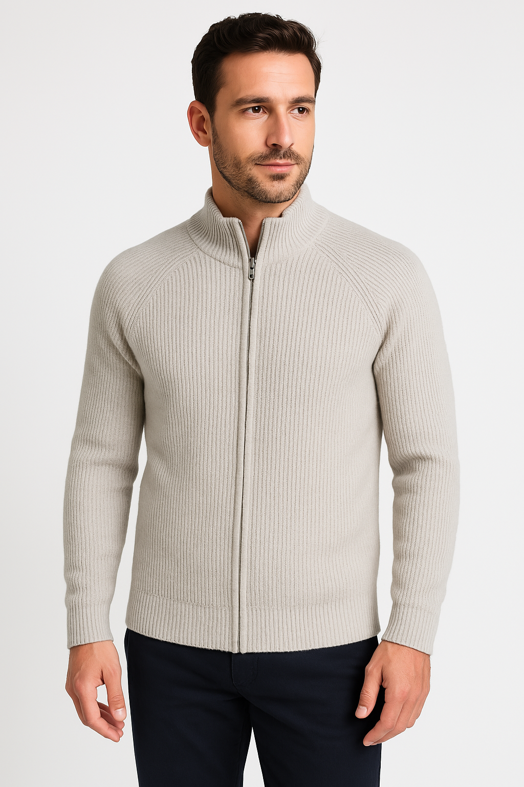 Cardigan zippé en laine mérinos pour toutes les saisons