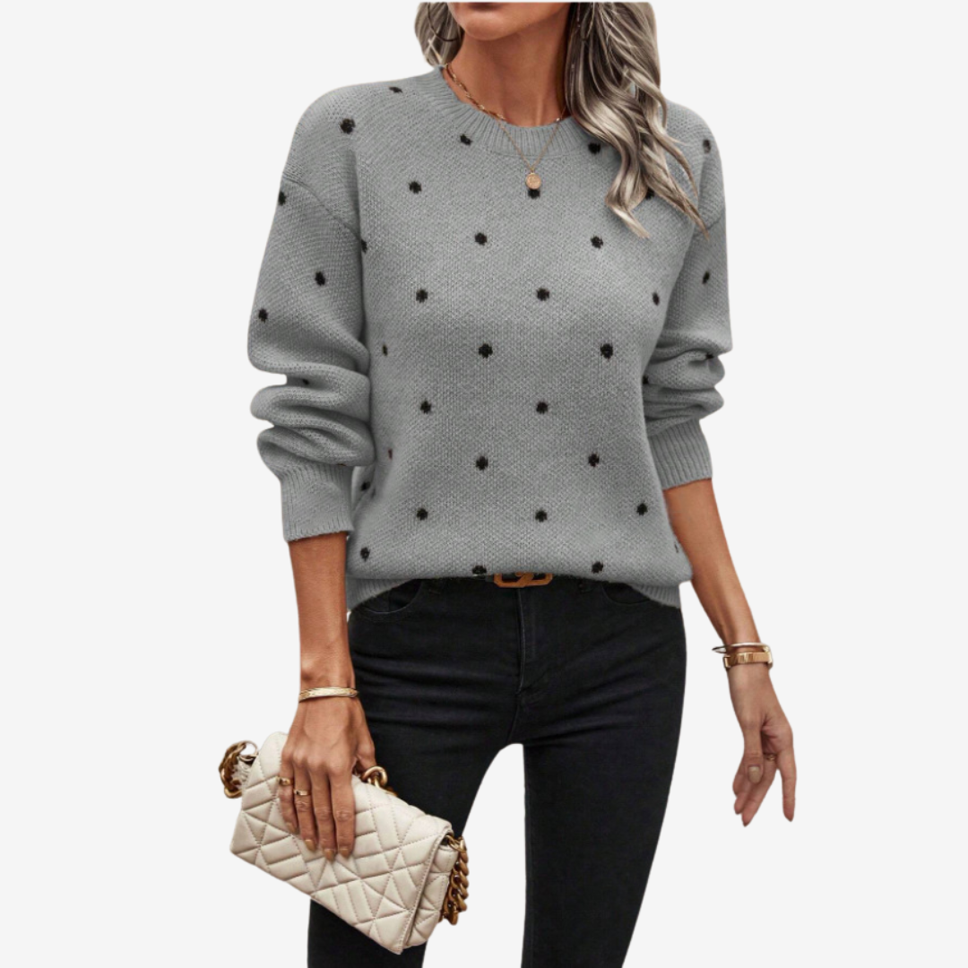 Aveline | Pull à Pois Élégant