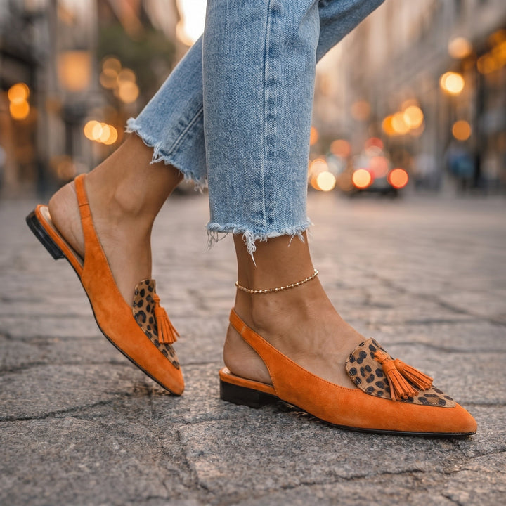 Sandales Lorena avec Bandes et Franges