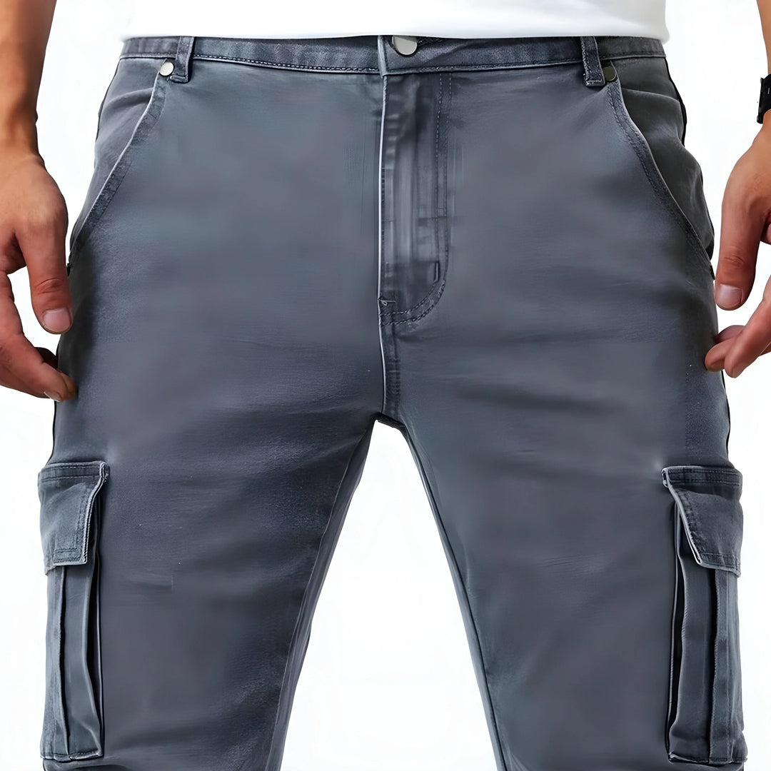 Stretch Cargo Pants in Navy