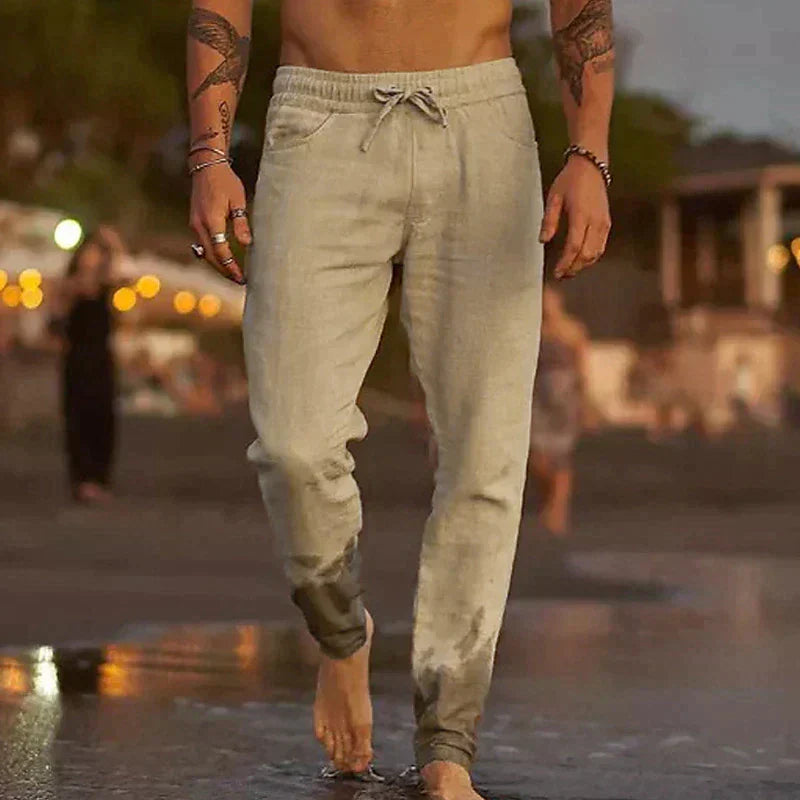 Shorts de plage en lin