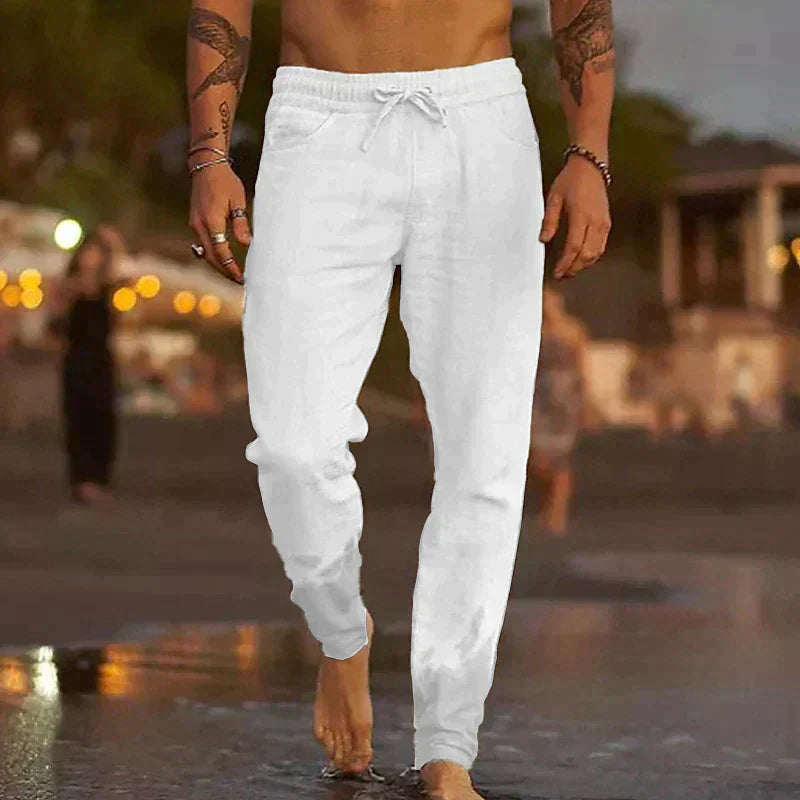 Shorts de plage en lin