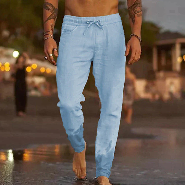 Shorts de plage en lin