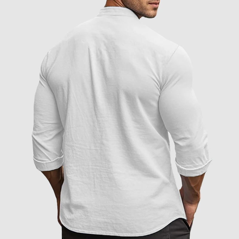 Chemise en lin légère et aérée