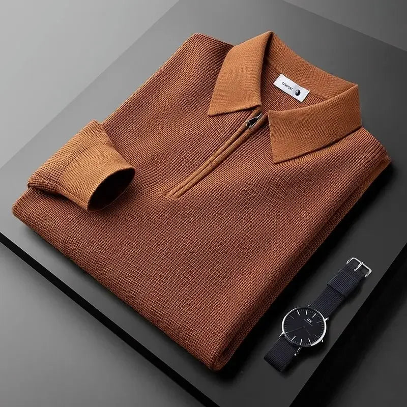 Pull homme chic avec fermeture éclair