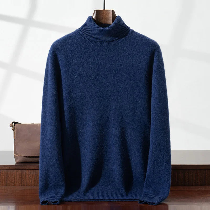 Pull en cachemire chic à col roulé