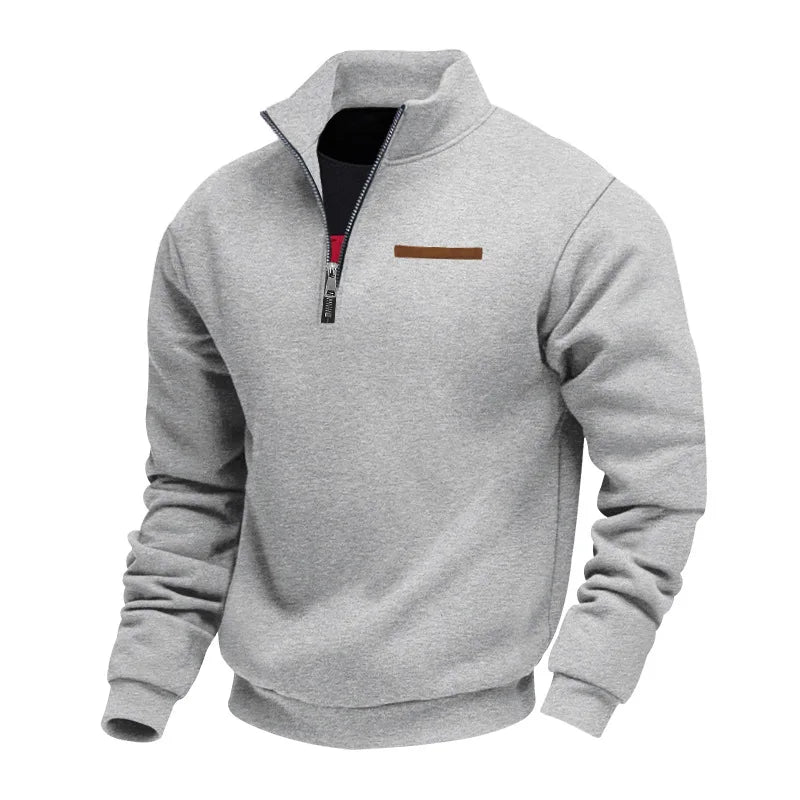 Pull en polaire décontracté avec fermeture éclair