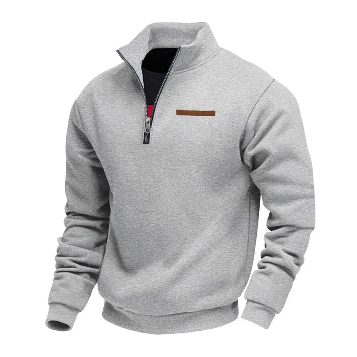 Pull en polaire décontracté avec fermeture éclair